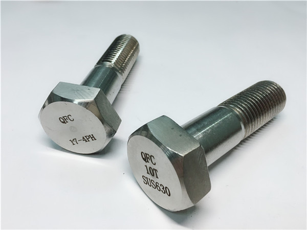din931 ulan sa hardening aisi 630 (17-4ph) stainless steel hex bolt