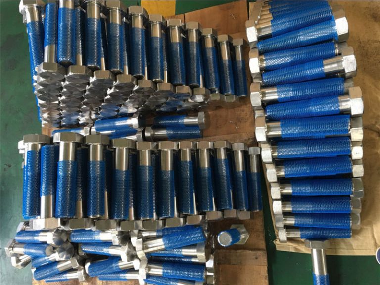 sus 304l en1.4306 ss fastener hex bolts iso4014 tunga nga hilo